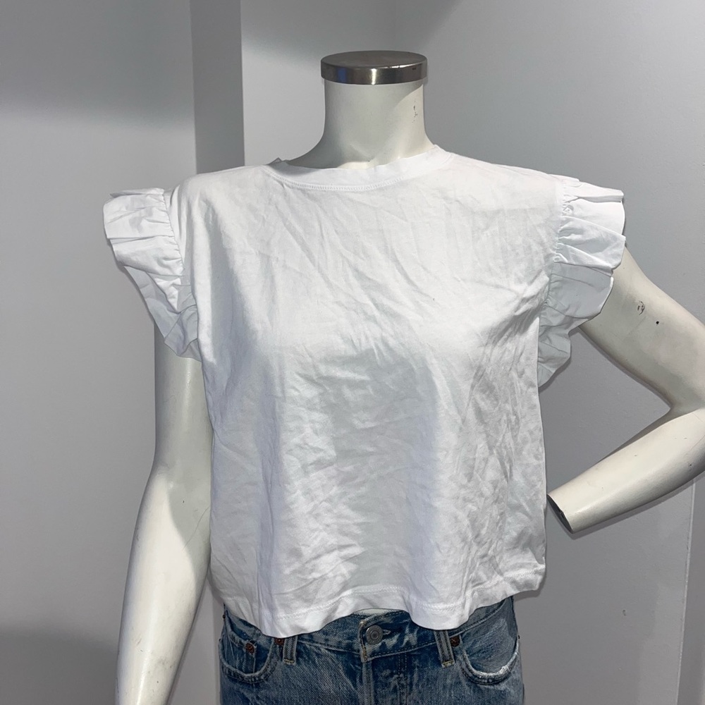 Ruffled Sleeved Tshirt